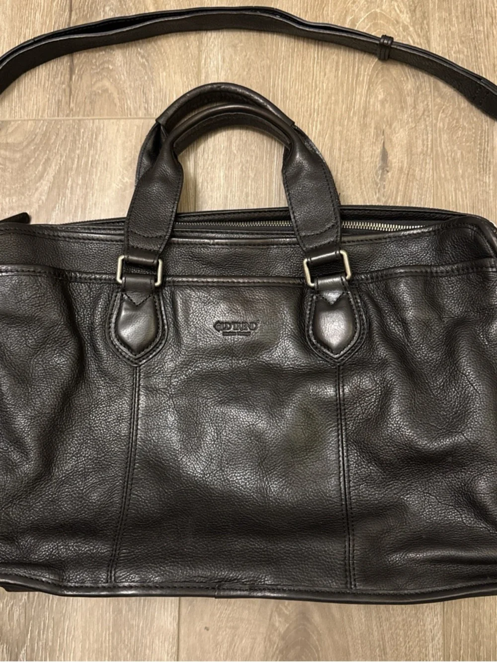 Old trend modern vintage genuine leather duffle bag